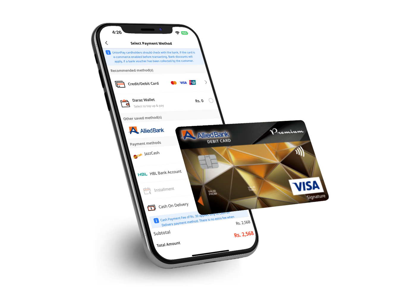 Secure Online Shopping through Debit Cards (Verified by Visa) - Allied Bank