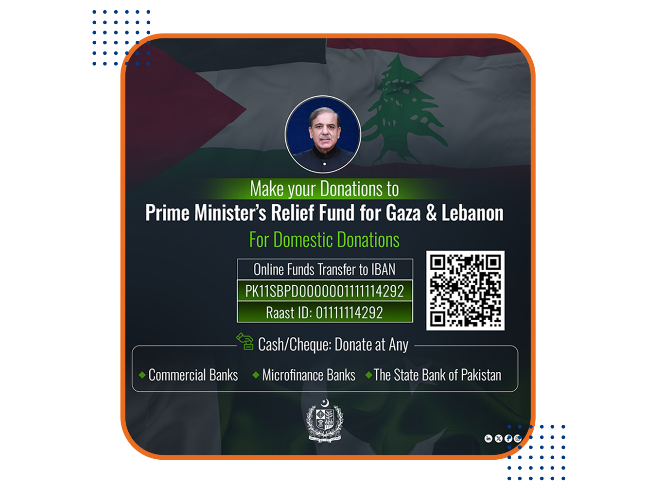 Prime Minister’s Relief Fund For Ghaza and Lebanon