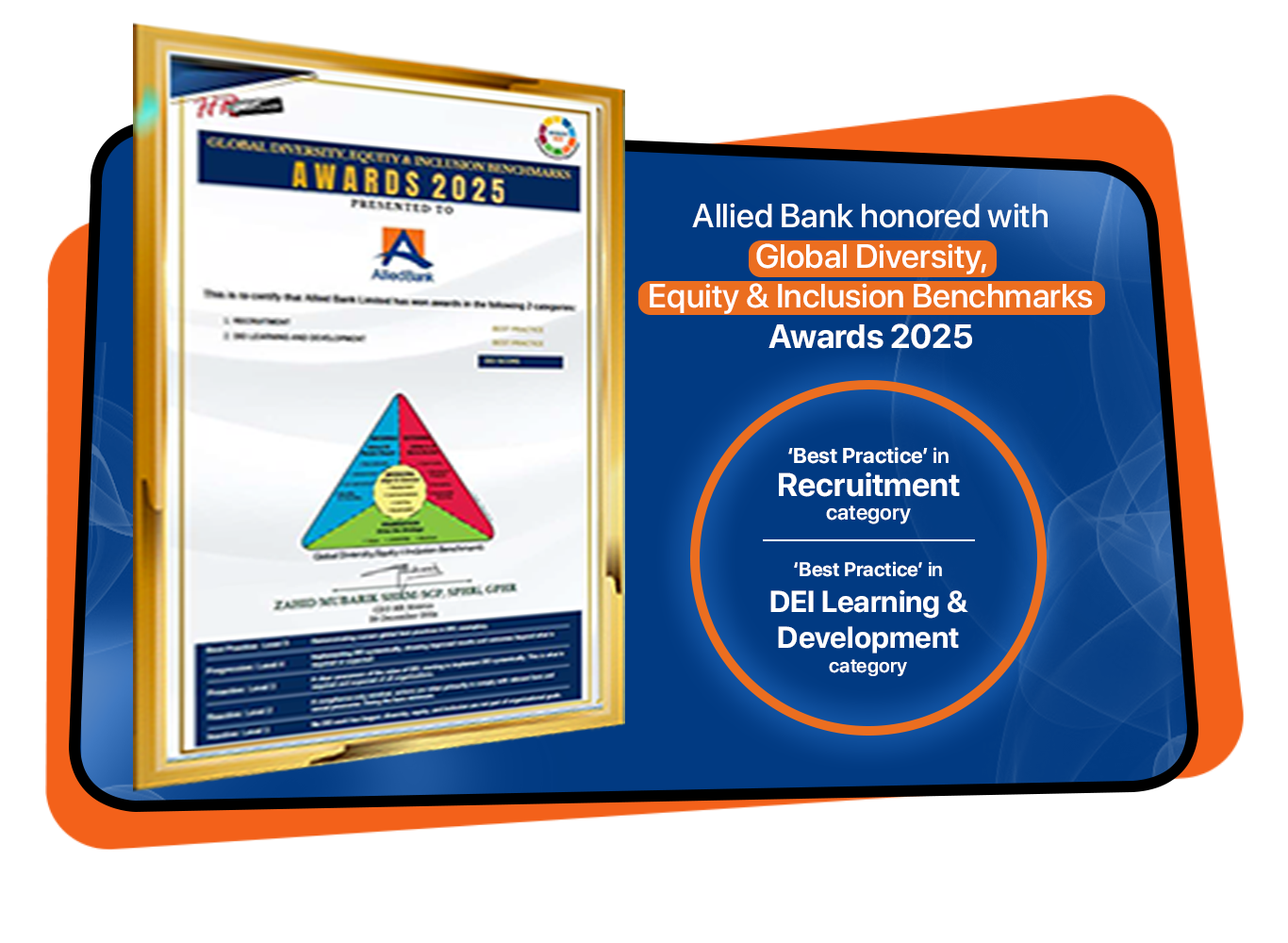 Allied Bank honored with Global Diversity, Equity & Inclusion Benchmarks Awards 2025